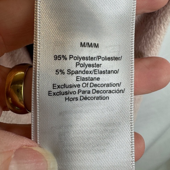 Donna Karan Dusty Rose Pink Velvet Plush Hoodie Pajama Top Ultimate Loungewear - Picture 5 of 7